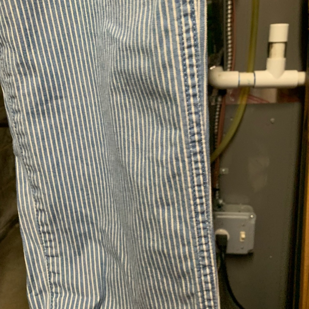 Women's striped jeans